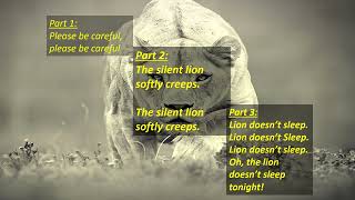 The Lion Doesn't Sleep Tonight