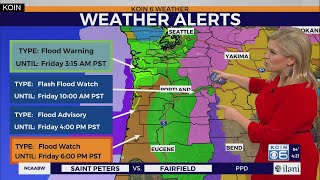 Weather Forecast: Flood warnings, watches, advisories in effect around region