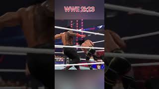 WWE 2k22 vs WWE 2k23 - Roman Reigns Signature + Finisher #wwe #wwe2k22 #shorts #ps4 #gameplay #games