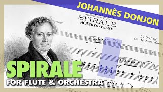 🎼J. DONJON - Spirale [for FLUTE and Orchestra] - (Sheet Music Scrolling)