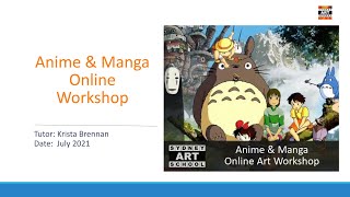 Anime and Manga Workshop #1 Replay | Introduction to Facial Features and Ratios | Sydney Art School