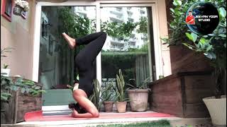 3 Headstand Variations Every Yogi Should Try - Jeevan yoga studio student { Netra ji }