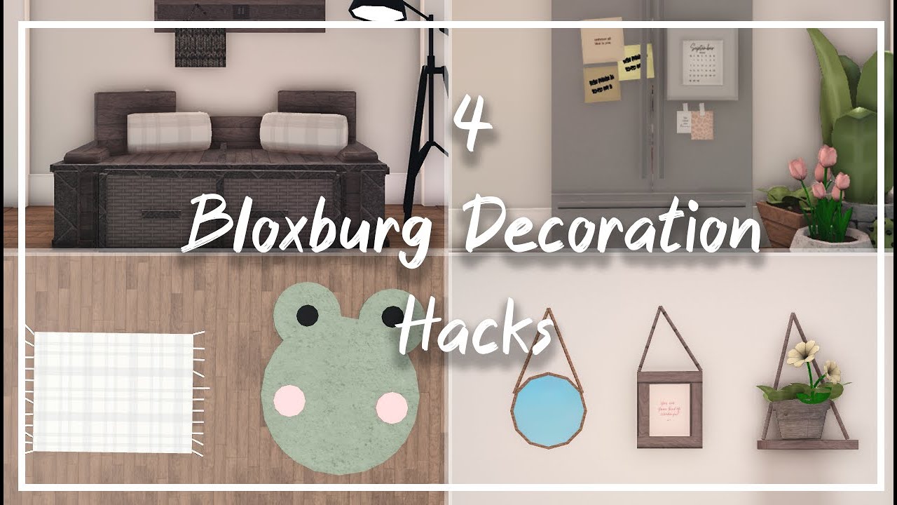 4 Bloxburg Decoration Hacks Ideas | Welcome To Bloxburg - YouTube