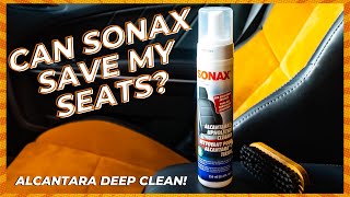 SONAX ALCANTARA CLEANER vs Grease \u0026 Dirt