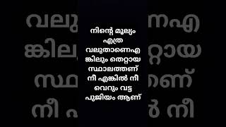 നിന്റെ മൂല്യം എത്ര വലുതാണെഎങ്കിലും തെറ്റായ സ്ഥാലത്തണ് നീ എങ്കിൽ നീ വെറും വട്ട പുജിയം ആണ് #kgfmovie