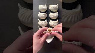 月牙饺子的包法，你学废了吗？#dumplings #饺子 #shorts