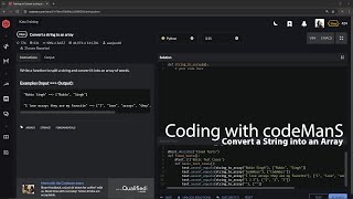 Codewars: Python | 8 kyu | Convert a String into an Array