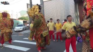 105年北投永興宮南下謁祖進香~01北港朝天宮台中分會千、順二將軍接駕