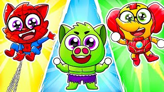 My Superhero Friend Song 🦸‍♂️ 🕷️| Superhero Switcheroo | Superhero Team | Lamba Lamby Kids Songs