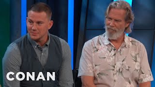 Channing Tatum & Jeff Bridges On Their "Kingsman" Characters | CONAN on TBS