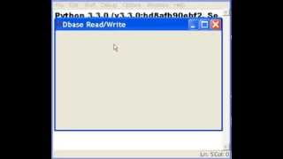 Python Step01 GUI Dbase Iface - Create the Frame, Backdrop