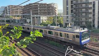 【４K映像】【４連続】東海道線　下り電車　湘南新宿ライン　下り電車　横須賀線　上り電車　東海道線　上り電車