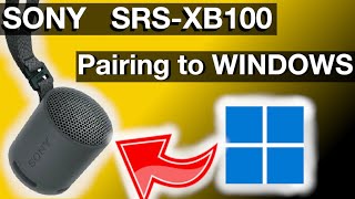 Pairing  Sony SRS-XB100 to Windows Computer (How to Bluetooth speaker instructions)