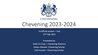 Chevening Interview Session 25 02 2023