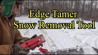 Edge Tamer Skid Steer Snow Cleanup