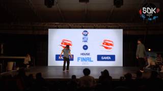 KAZANE (Japan) vs. SANTA (Japan) - House Final SDK World Battle Tour 2015