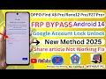 Oppo Reno12 Pro 5G/F27 Pro+ 5G/Find x8 Pro/A3 Pro 5G : Google Account Lock/FRP Bypass Android 14