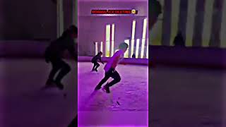 Boy normal ice skating vs Boy Brutal ice skating #edit  #trollface  #troll