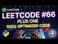 Plus One LeetCode 66 Python Explained (Fast & Fun)