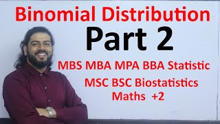 Binomial Distribution Part 2 Fitting Imp and Exam Question Solution TU MBS MBA BBA Statistics