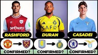 🚨THE LATEST CONFIRMED TRANSFER NEWS AND RUMOURS TRANSFERS WINTER 2025|Rashford✔️Duran✔️Nkunku✔️