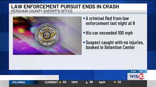 Deputies: Kershaw County pursuit ends in crash
