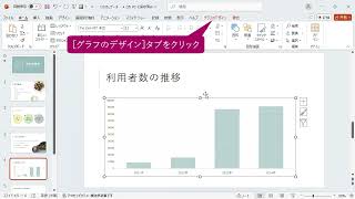 表の数値をグラフに表示するには（PowerPoint2024）