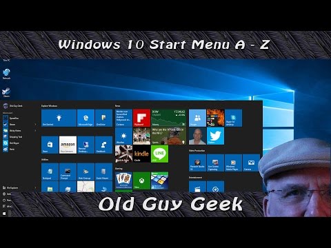 Customize Windows 10 Start Menu A-Z