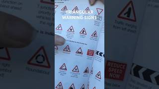 The Benefit of Triangular Warning Signs #learner #learningtodrive #learnerdriver