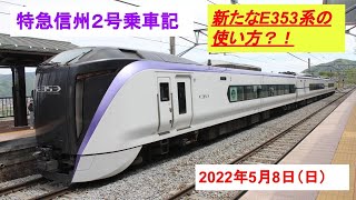 2022年5月8日（日）特急信州2号（長野→松本）乗車記