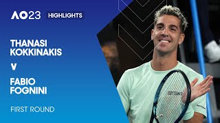 Thanasi Kokkinakis v Fabio Fognini Highlights | Australian Open 2023 First Round