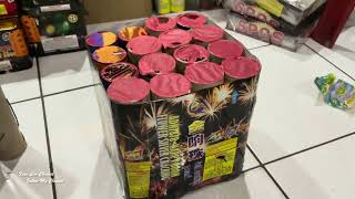 【Fireworks】Diy 16 Shot Cake Big Silver Rain Firework | 改装16发大雨打芭蕉烟花组合