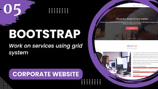 Bootstrap #5 - Work on services using grid system
