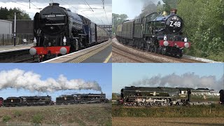 The Very Best of UK Steam Trains on the Mainline in 2024!