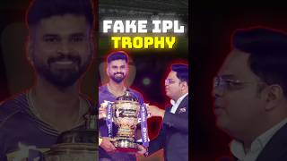 Why BCCI Give Fake IPL Trophy?