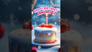 17 January Best Happy Birthday Song | Happy Birthday WhatsApp Status #shorts  #celebrationavenue