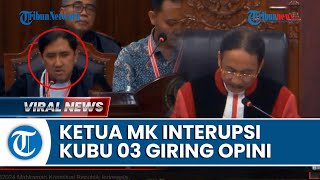 Kubu 03 Minta Pendapat ke Pihak Saksi, Ketua MK: Jangan Disuruh Berpendapat, Ganti Pertanyaan Lain