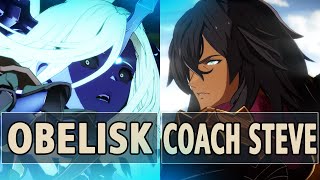 GBVSR:🔥Obelisk (Versusia) Vs Coach Steve (Siegfried)🔥| High Level Gameplay.