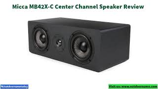 Micca MB42X C Center Channel Speaker with Dual 4 Inch Carbon Fiber Woofer Speaker by outdoorsumo