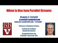 When to Use Java Parallel Streams