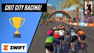 First Zwift Win of 2024? // Crit City Bell Lap // Category C // Rhino Racing Short Crits