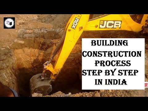Building House Construction Process Step By Step Upto Slab Youtube
