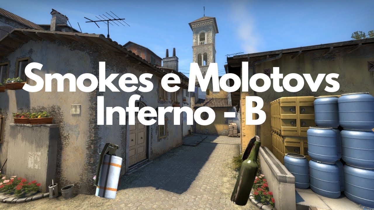 SMOKES E MOLOTOVS EXECUÇÃO BOMB B DA INFERNO - CS GO - YouTube