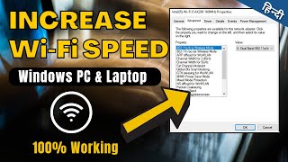 Increase WiFi Speed on Laptop & PC | Wifi Speed Kaise Fast Kare | Boost WiFi Signal Strength