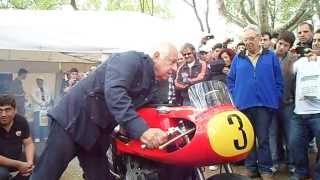 Gilera 500/4 1957 con Benedicto \