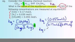 Calculating Keq