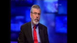 Gerry Adams interviewed on RTE Primetime