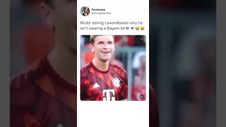 Thomas Muller Funny Moment during Barcelona vs Bayern Munich