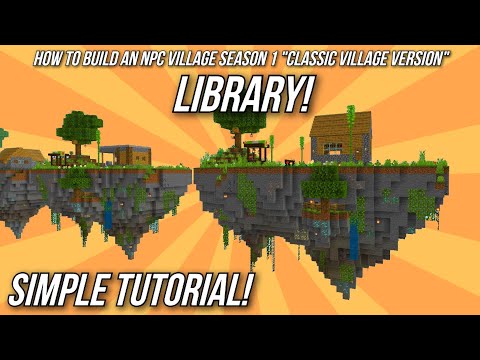 Minecraft Tutorial: How to build an NPC Village - Library! Minecraft Tutorial: How to build an NPC Village - Library!