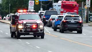 (RARE) Toronto Fire MPV341 and spare P342 Responding